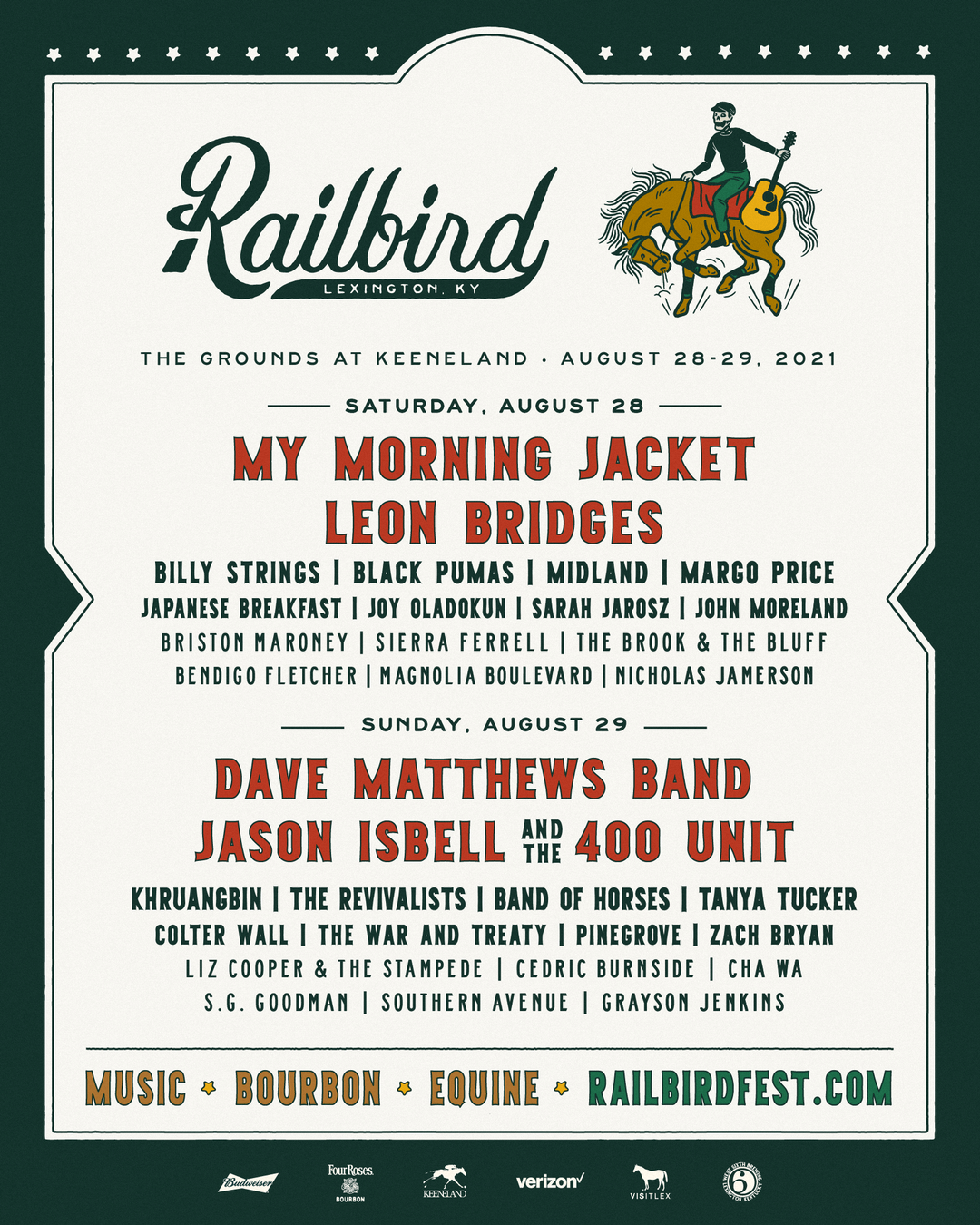 Railbird Festival Keeneland 2021 Dates, Lineup, and Ticket Info